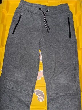 Kids Gray Knit Jogger Pants